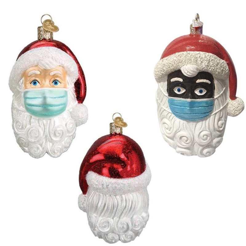 DIY resin  Christmas decorations Christmas series resin Santa head crafts