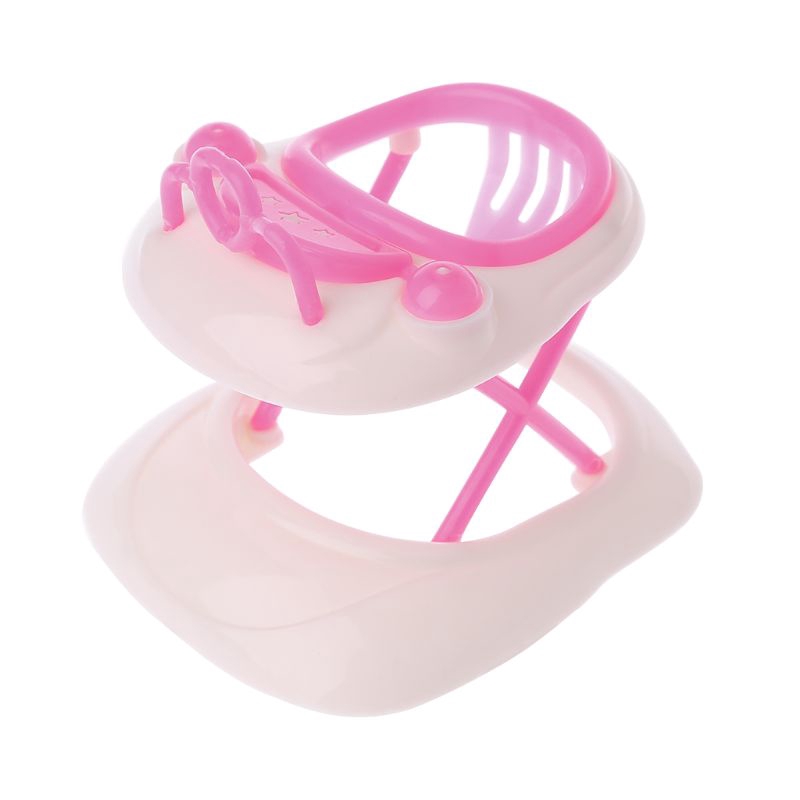 New Pink Plastic Walker For Doll House Dollhouse Miniature Accessories