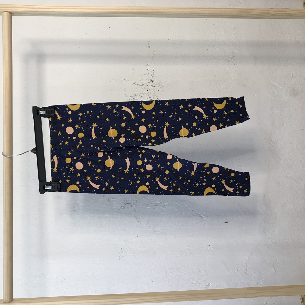 Quần leggings bé gái KABI quần dài thun cotton co giãn thoáng mát dễ thương có hoa văn họa tiết
