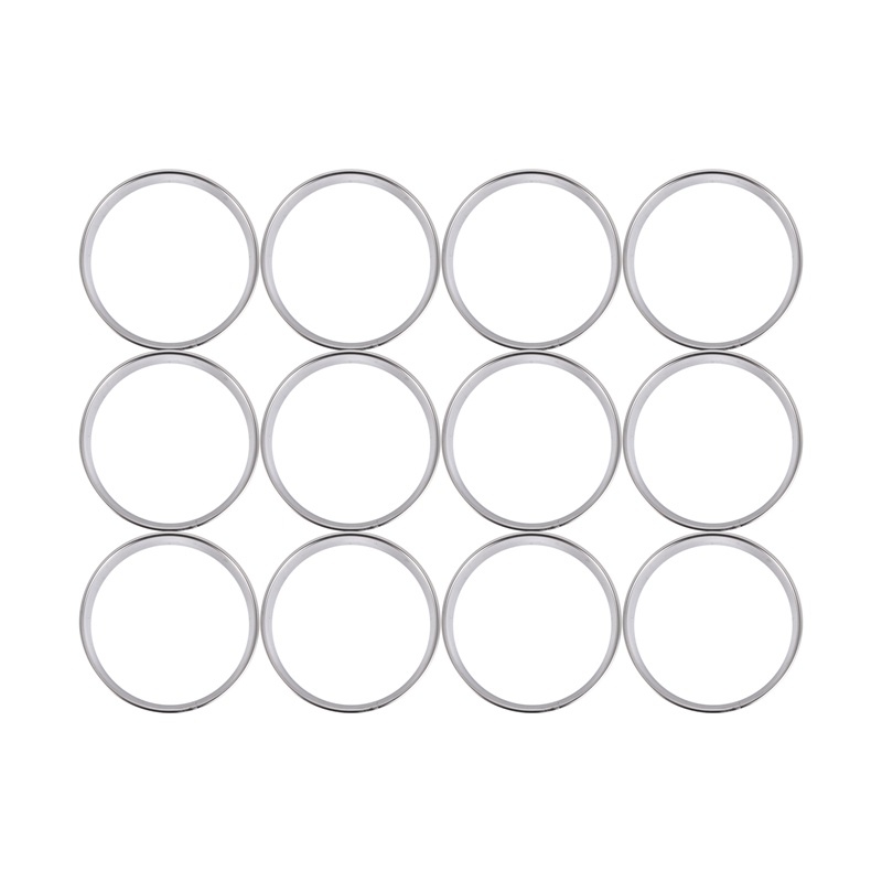 Khuôn Làm Bánh Tart Tròn Bằng Thép Không Gỉ 12 Ngăn