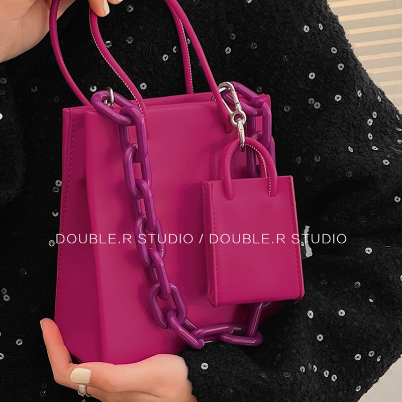 Túi Đeo Chéo Vuông Nhỏ Bằng acrylic In Họa Tiết Trái Cây Thời Trang Mới Năm 2022 Gylb299 Cho Mẹ Và Bé