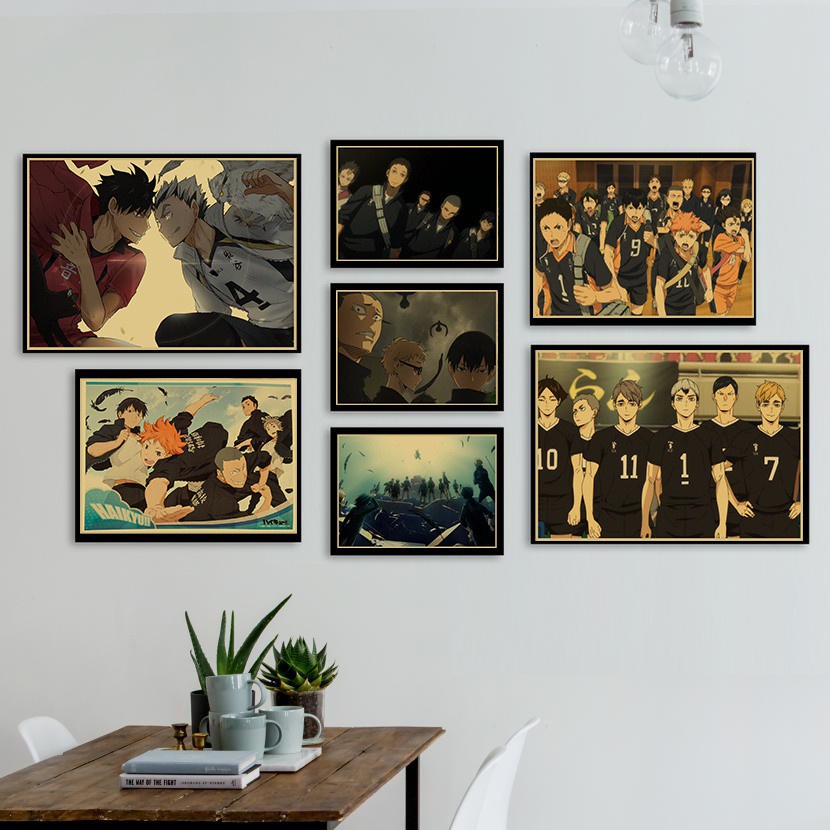 Poster Hoạt Hình haikyuu Trang Trí Chất Lượng Cao