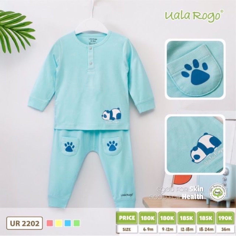 [SALE] UALA ROGO Bộ quần áo dài tay chất petit và Bamboo