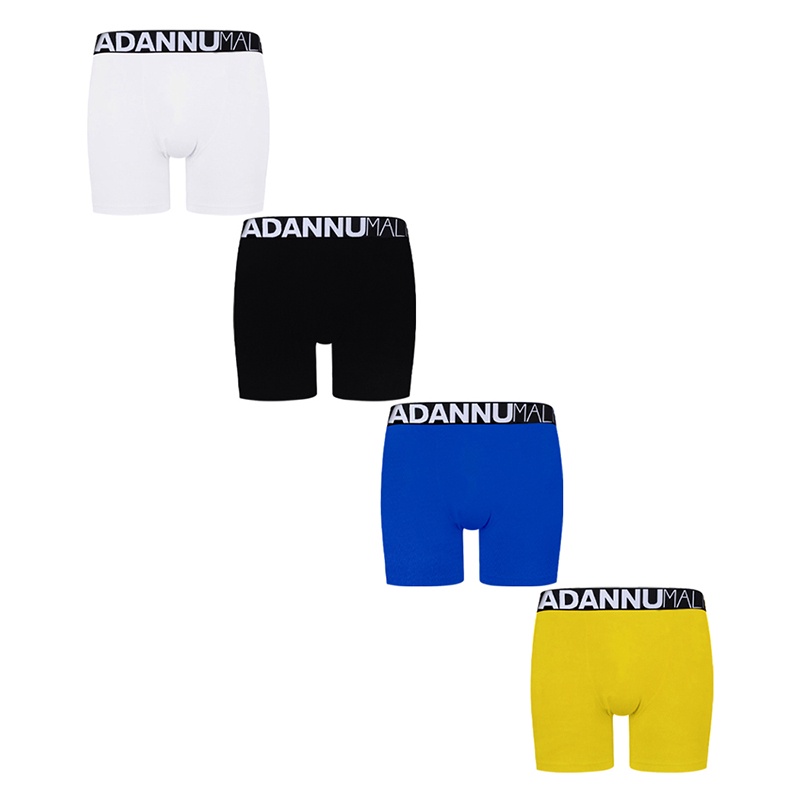 Quần lót boxer ORLVS cạp thấp màu trơn thời trang cho nam AD7124