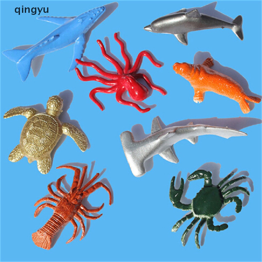 Set 8 Mô Hình Động Vật Biển Bằng Nhựa Cho Bé