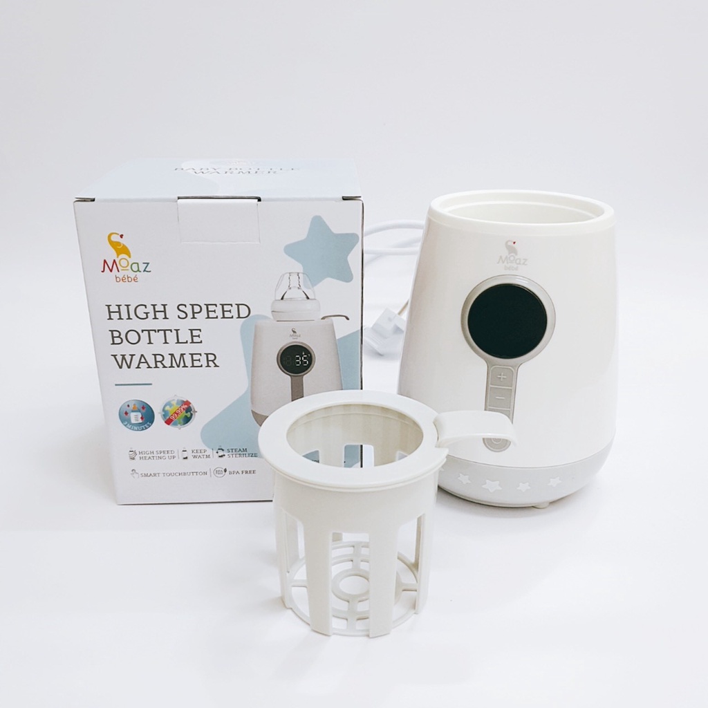 Máy hâm sữa siêu tốc và tiệt trùng bình sữa MOAZ BEBE MB-021 &quot;Máy hâm sữa đa năng cho bé''