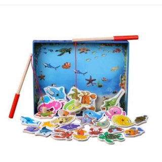 Đồ chơi câu cá gỗ 32 con cho bé từ 2 tuổi