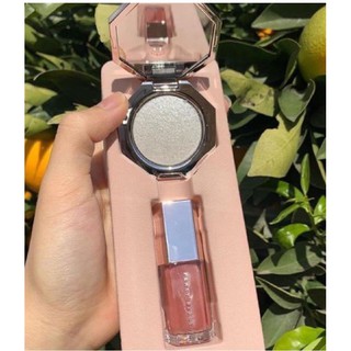 Set highlight và son bóng Fenty beauty