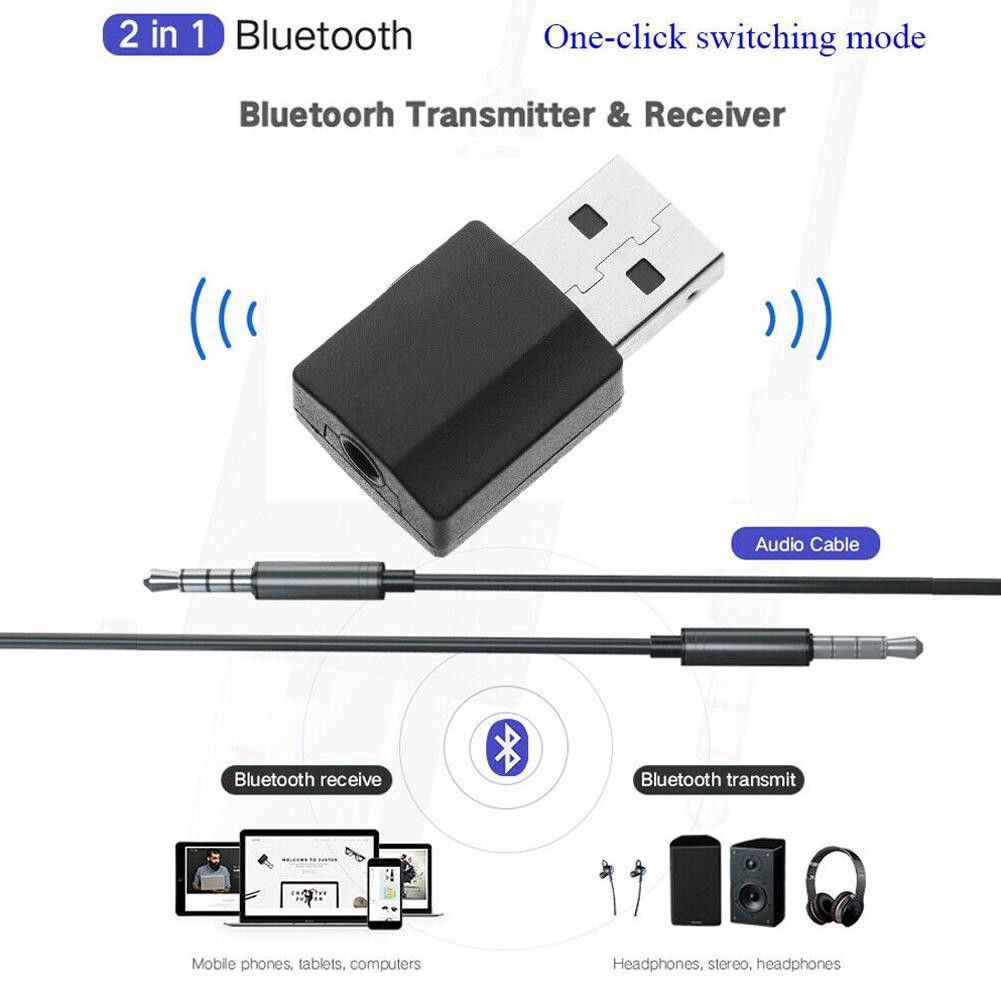 Bộ thu phát bluetooth 2 trong 1 5.0 Bộ thu âm thanh không dây mp3 Bộ phát âm thanh không dây Bộ thu không dây