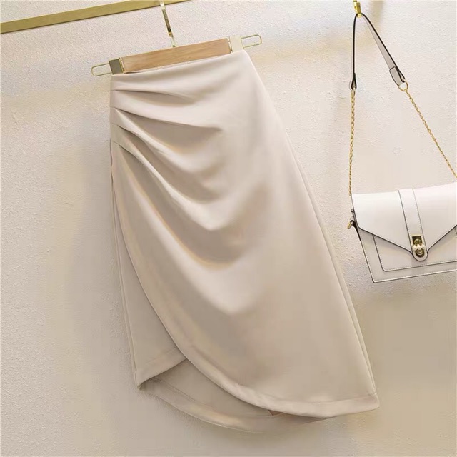 Chân Váy Chữ A Xếp Li Sườn Thời Trang, Chân Váy Công Sở Sang Chảnh Trẻ Trung Tới Gối