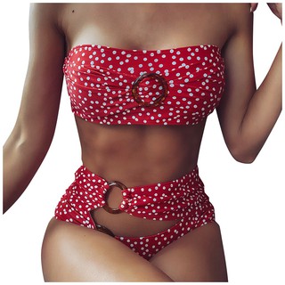Bikini Có Mút Nâng Ngực Hoạ Tiết Chấm Bi