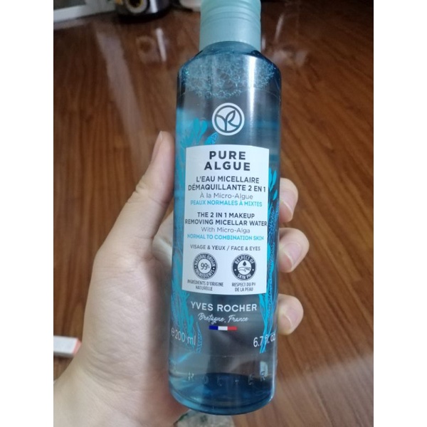 Bill Pháp - Nước cân bằng và Tẩy trang Pure Algue Yves Rocher