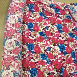 Vải linen hoa