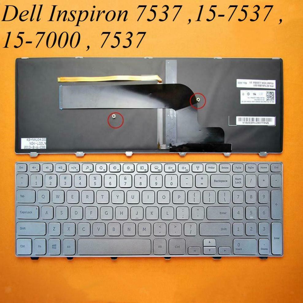 💥 Phím ZIN-Có LED 💥 Bàn phím laptop Dell Inspiron 7537,15 7537,15 7000 7537