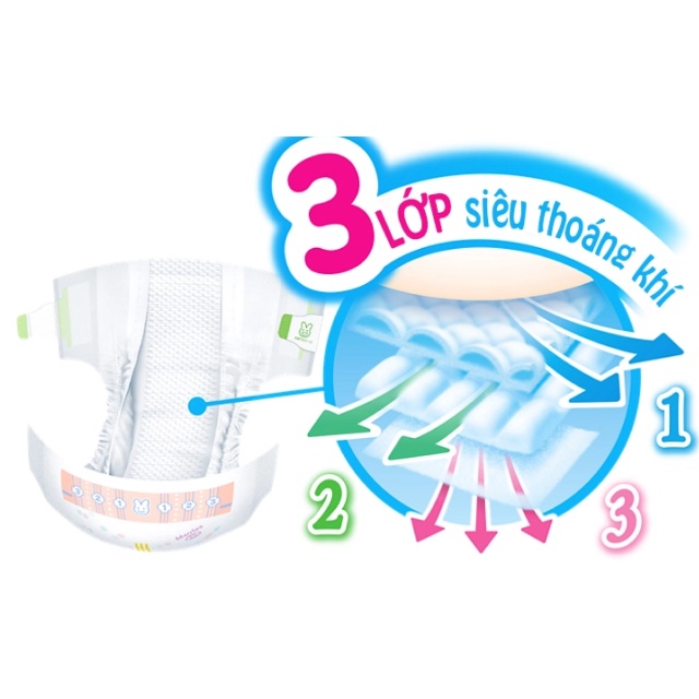COMBO 2 gói Tã/Bỉm DÁN Merries nội địa Nhật Size NB90/S82/M64/L54/XL44.