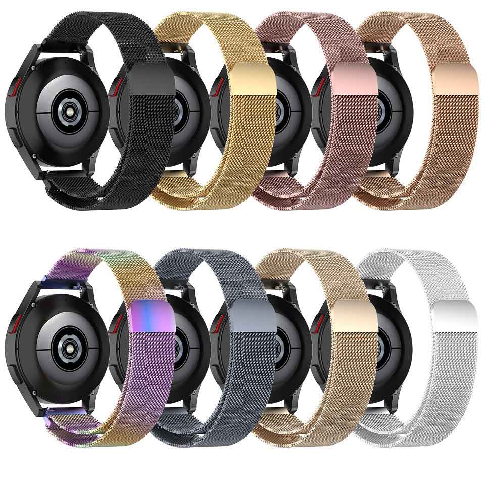 Dây đeo inox 20mm cho đồng hồ thông minh Samsung Galaxy Watch 4 40mm 44mm/Watch 4 Classic 42mm 46mm