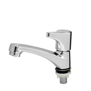 Vòi lavabo lạnh đồng thau mạ crom, vòi rửa mặt giá rẻ, bền chắc, 6006