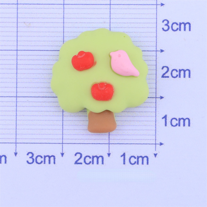 Set 10 Phụ Kiện Kẹp Trang Trí Điện Thoại/Tủ Lạnh Hình Chú Sóc/Ngôi Nhà/Sóc Nấm Bằng Nhựa Resin Diy