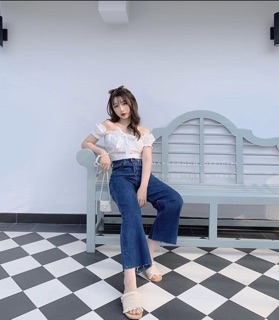 QUẦN JEANS LỬNG ỐNG RỘNG