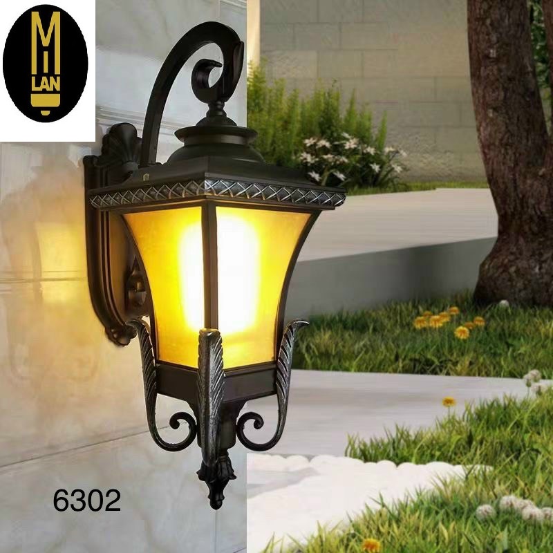 MiLan - Đèn cột cổng ngoài hiên đèn chùa to đẹp, đèn vách, đèn tường [tặng kèm bóng]