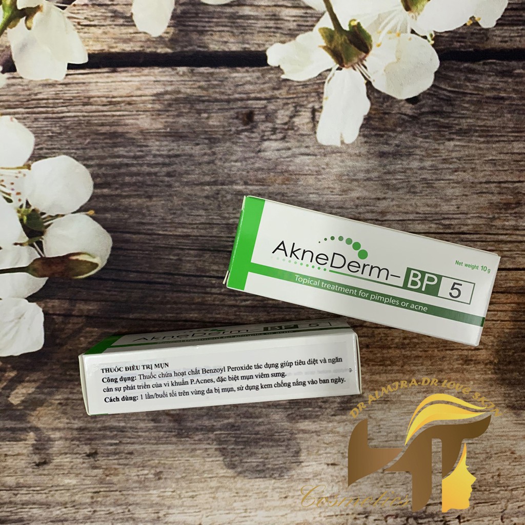 AKNEDERM BP 5% Gel chấm mụn sưng, mụn mủ