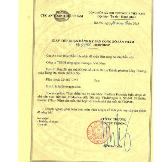 [GIÁ GỐC] Men Vi Sinh Biogaia Protectis Baby Drops Men Uống 5ml, Hộp 10 Viên Nhai