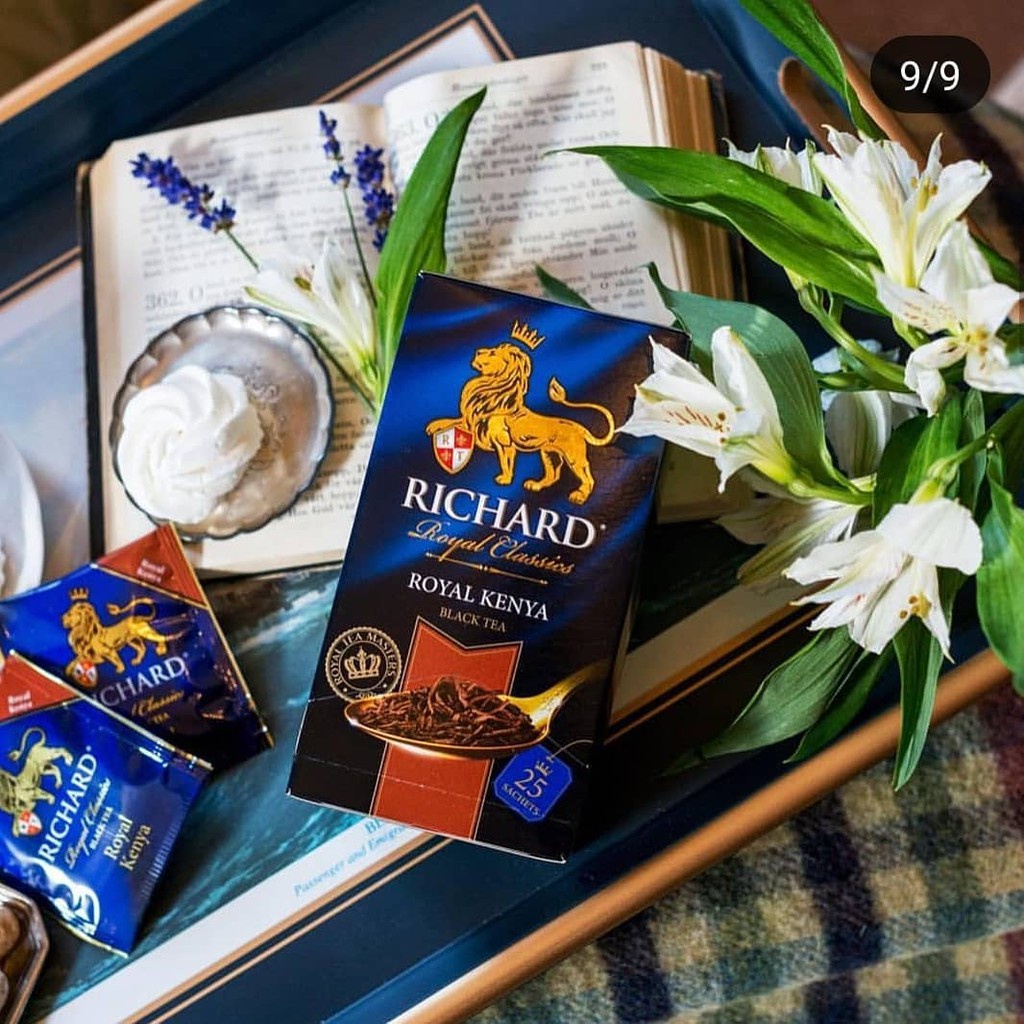 [Hàng Ngoại Có Tem Chống Giả]Richard Royal Teabags - Trà hoàng gia Anh, hộp 25 túi lọc hương cam&amp;quế