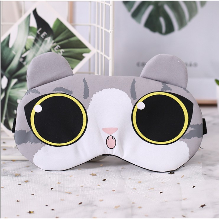 Bịt Mắt Che Mắt Ngủ Có Túi Gel Massage , Hình Thú cute - Eyeshade