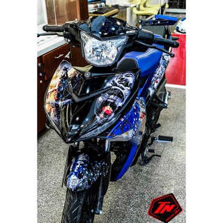 Tem Trùm Exciter 150 Samurai Đen Xanh