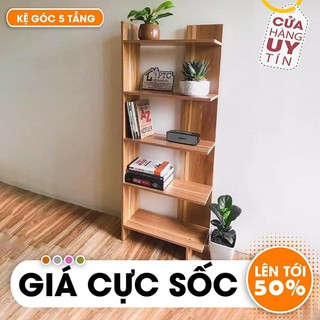Gỗ đẹp - kệ góc 5 tầng đa năng