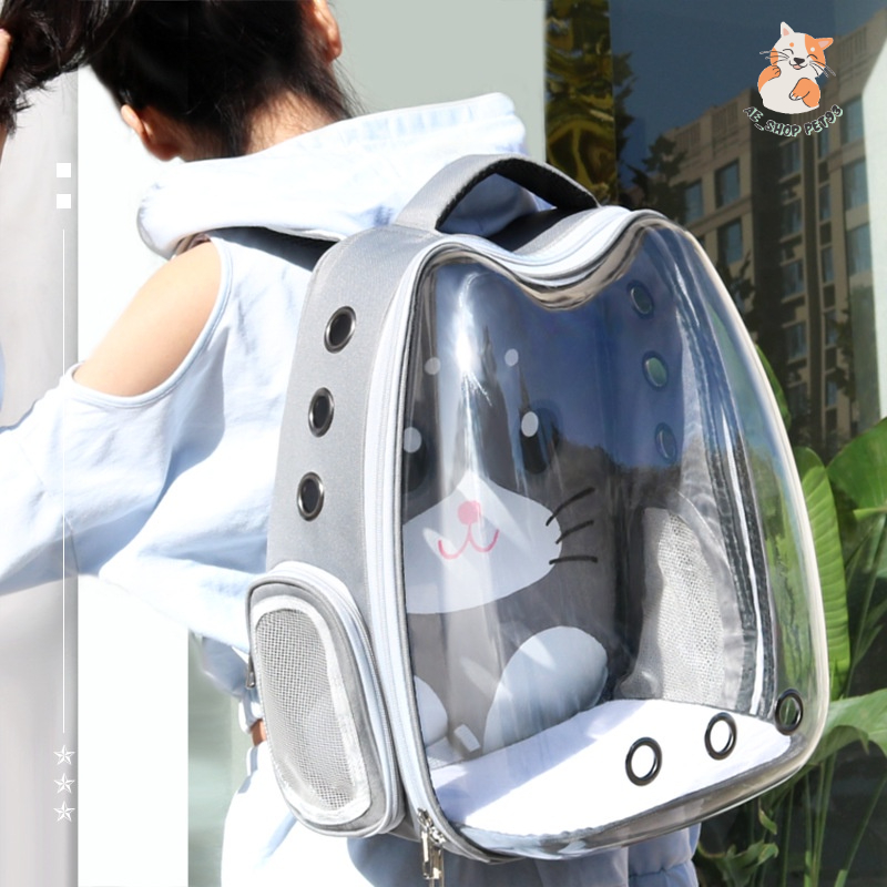 Balo Phi Hành Gia Trong Suốt Vận Chuyển Chó Mèo - Túi Vận Chuyển Chó Mèo