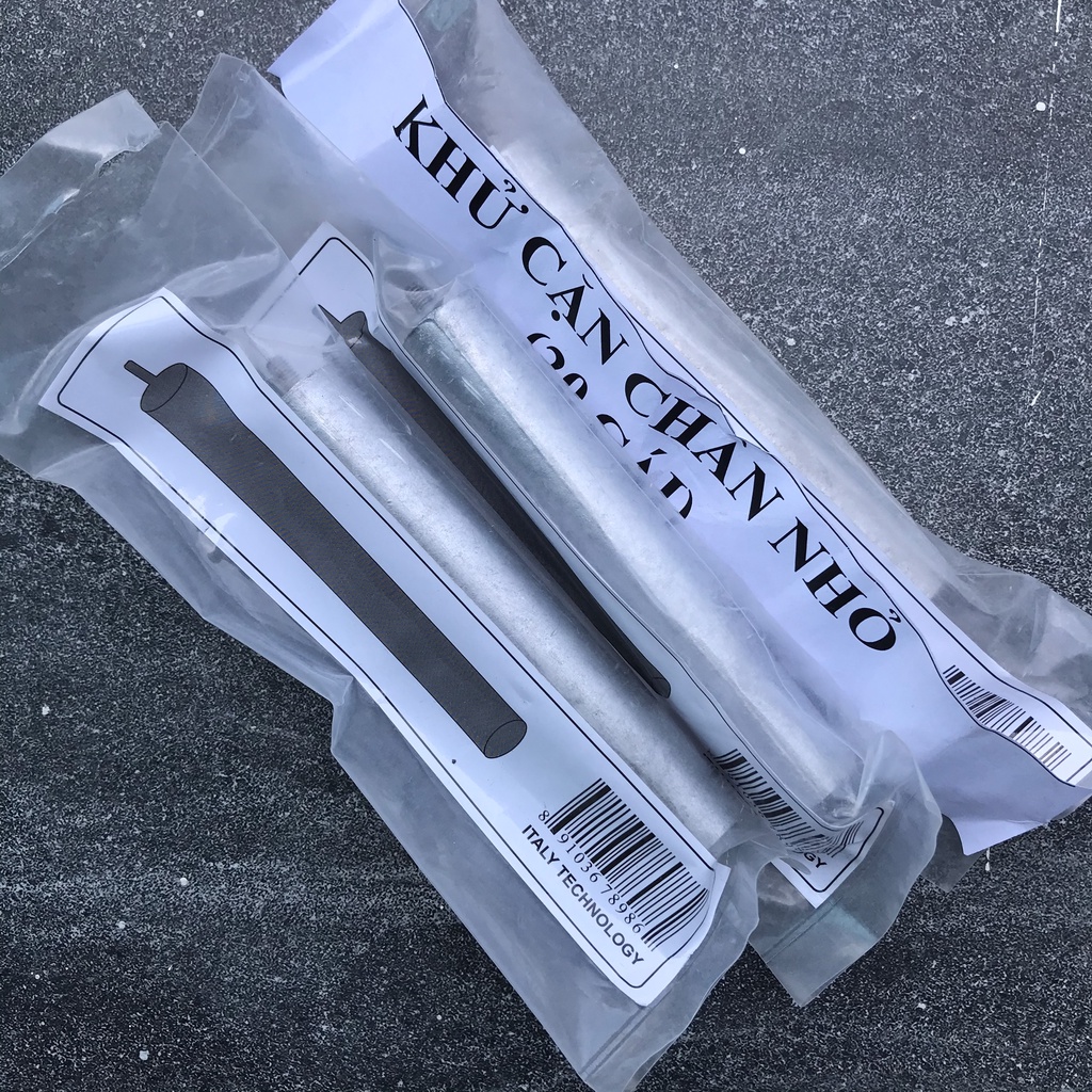 Combo 2 Thanh Khử Cặn Bình Nước Nóng  Chân Ốc: Ø 2.5, Ø4, Ø6