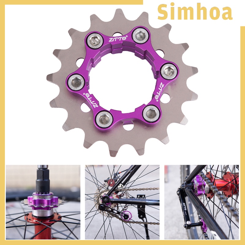 [SIMHOA] MTB Single 1 Speed Cassette Cog Fixed Gear Conversion Kit for 10/11s Hub