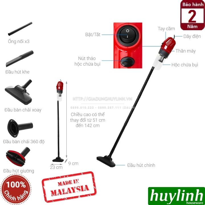 Máy hút bụi cầm tay Shimono SVC1020 - Malaysia