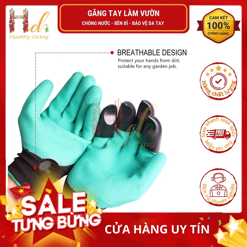 Găng tay làm vườn chuyên dụng có móng vuốt