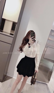 Áo sơ mi phối ren