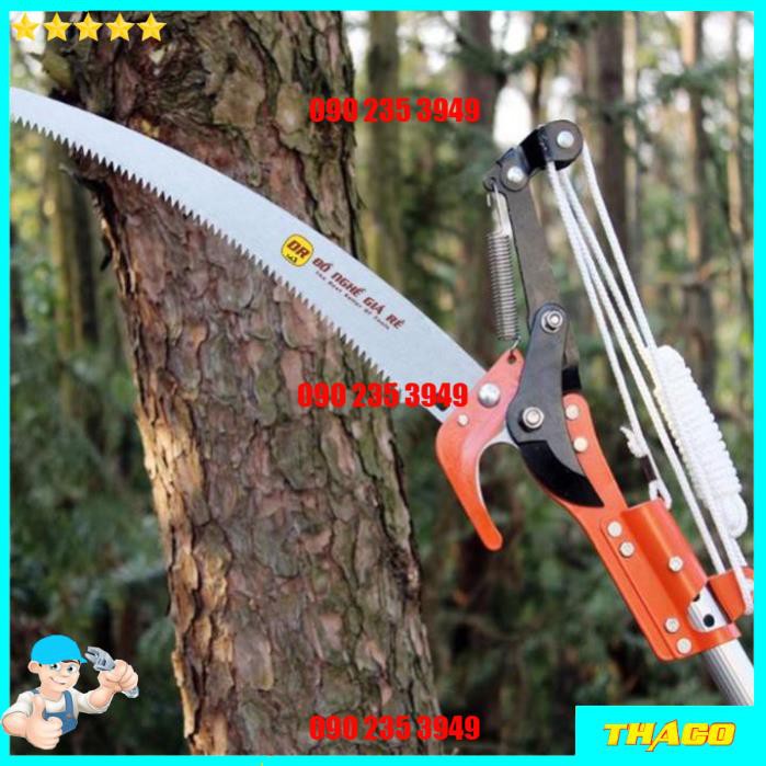 ⭐3 ĐOẠN 5M⭐KÉO CẮT TỈA CÀNH CÂY TRÊN CAO 5M - KÉO HÁI HOA QUẢ TRÁI CÂY GẬY DÀI 3M 4M 5M DỤNG CỤ ĐỒ LÀM VƯỜN NHẬT BẢN