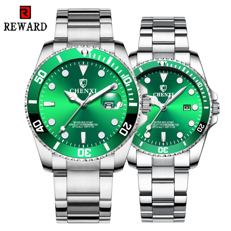 Đồng Hồ Nam Nữ Reward KT085 GREEN Chính Hãng 2022 NEW Bảo Hành 12 Tháng II Made in HongKong