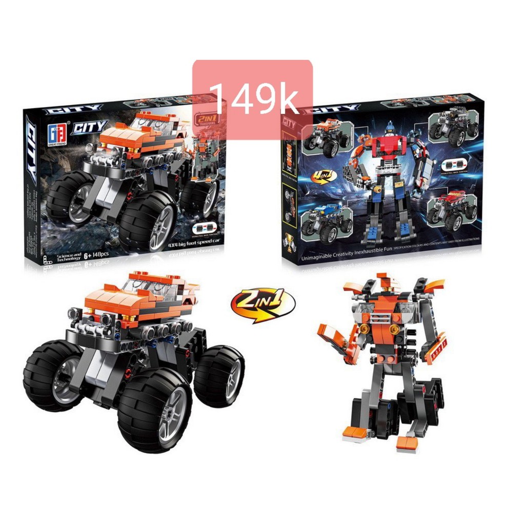 Bộ xếp hình LEGO ô tô biến hình ROBOT, SIÊU NHÂN [HÀNG NHẬP KHẨU], [QUATEST 1 KIỂM ĐỊNH] sản phẩm chất lượng cao