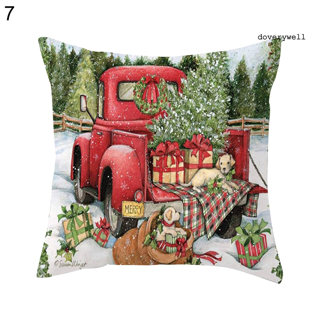 Bao Bọc Gối Trang Trí In Hình Chủ Đề Giáng Sinh