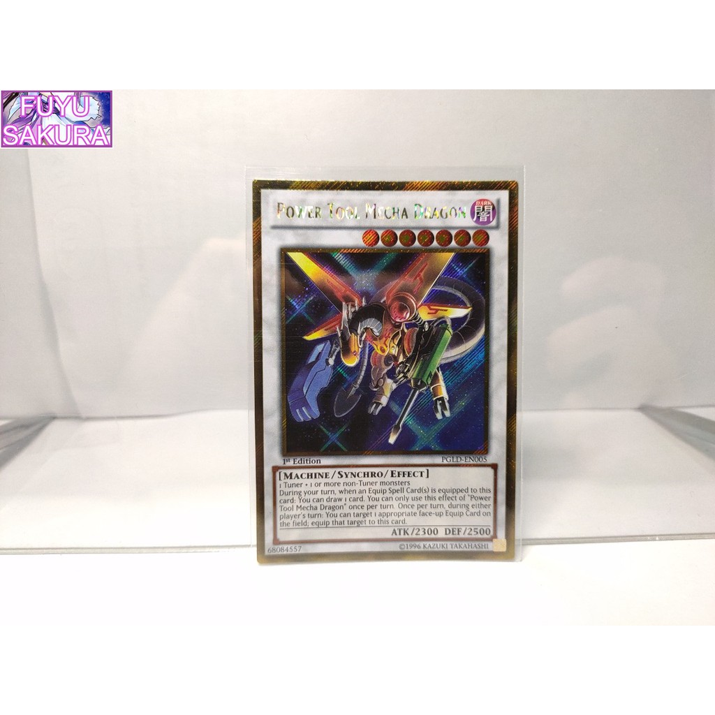 Thẻ bài Yugioh- Power Tool Mecha Dragon (Gold Secret Rare)-Thẻ bài chính hãng