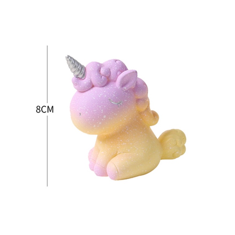 Que Cắm Trang Trí Bánh Kem Hình Kỳ Lân Xinh Xắn