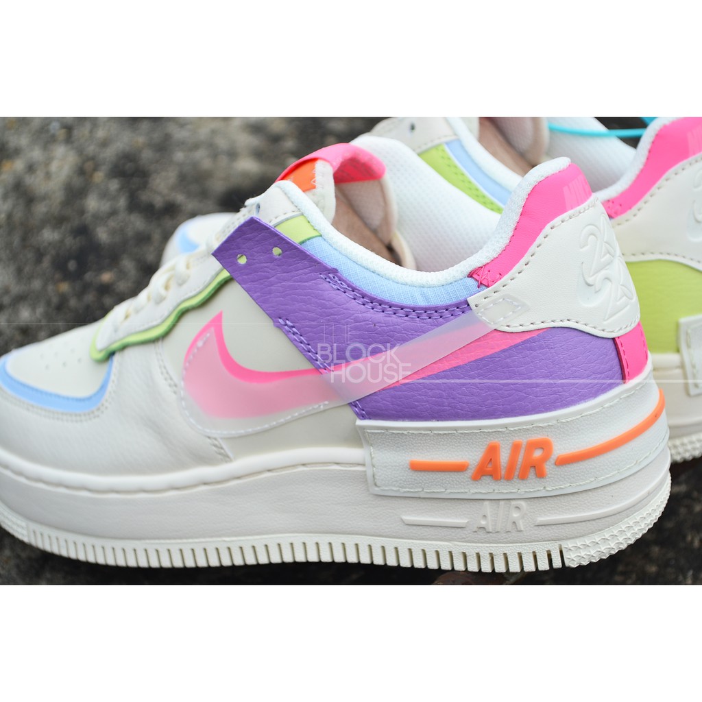 GIÀY N AIR FORCE 1 SHADOW BEIGE PINK TRANSLUCENT SWOOSH