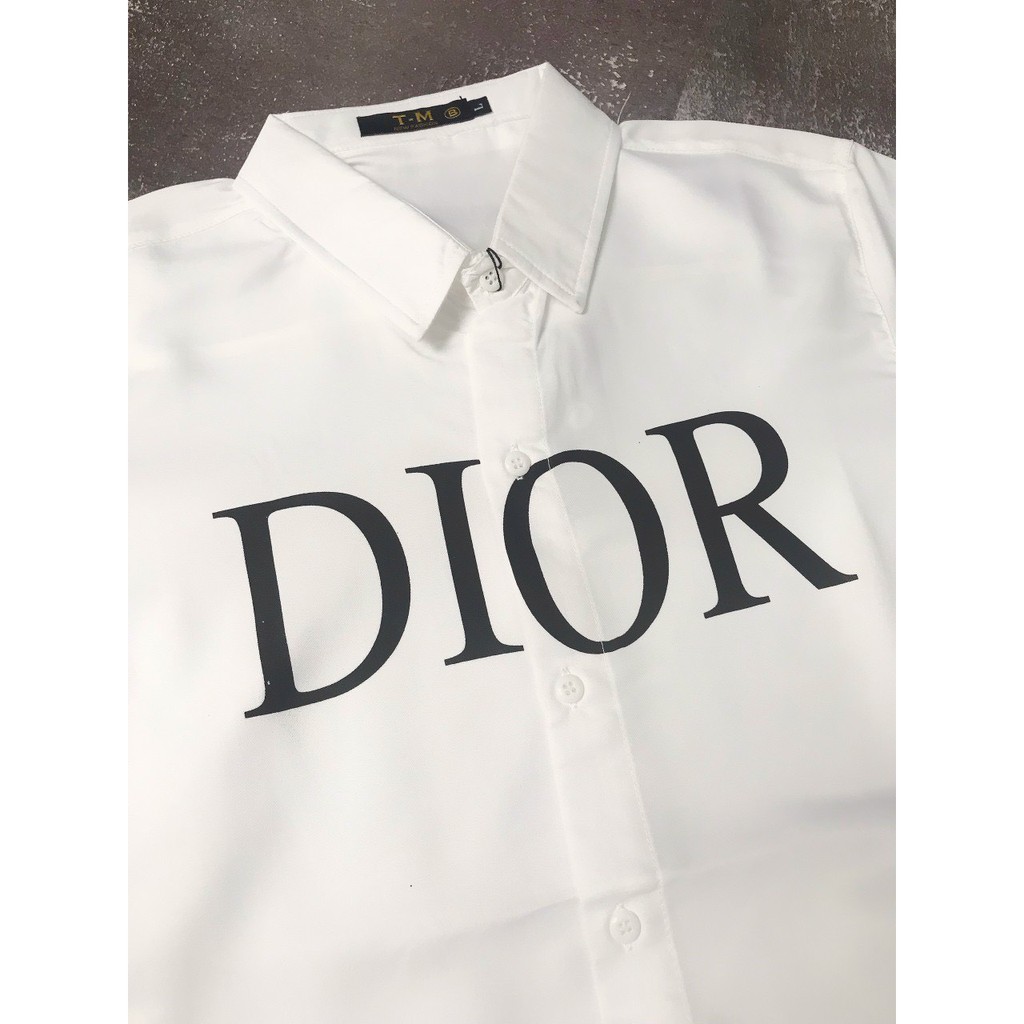 Áo sơ mi nam trắng tay ngắn in họa tiết mẫu mới giá rẻ cao cấp AHFASHION