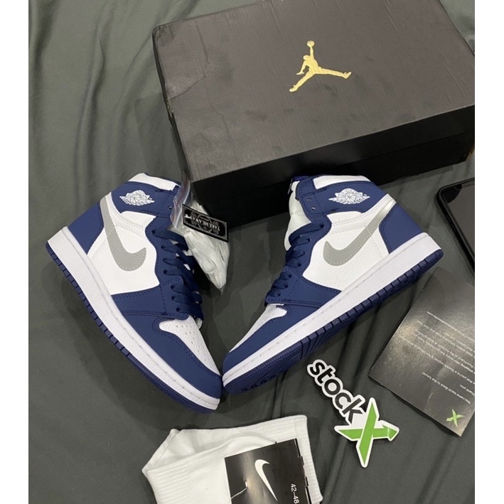 GIÀY JD1 HIGH RETRO NAVI 1:1 SC