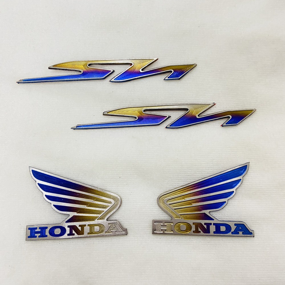 BỘ TEM TITAN CHỮ SH VÀ CÁNH CHIM WING HONDA DÁN TRANG TRÍ XE MÁY