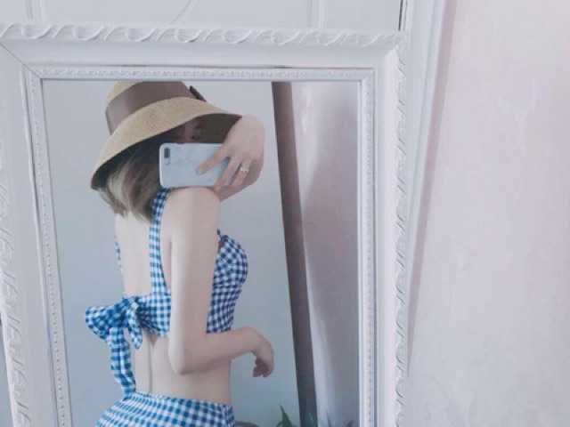 Bộ đồ bơi - Bikini hoạ tiết caro trẻ trung sexy | BigBuy360 - bigbuy360.vn