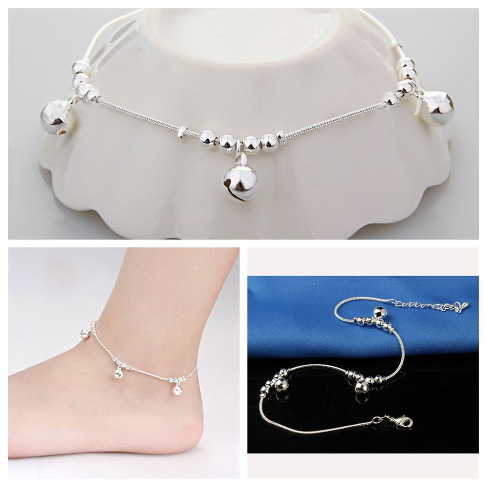 Lắc chân đính hạt đơn giản thời trang cho nữ