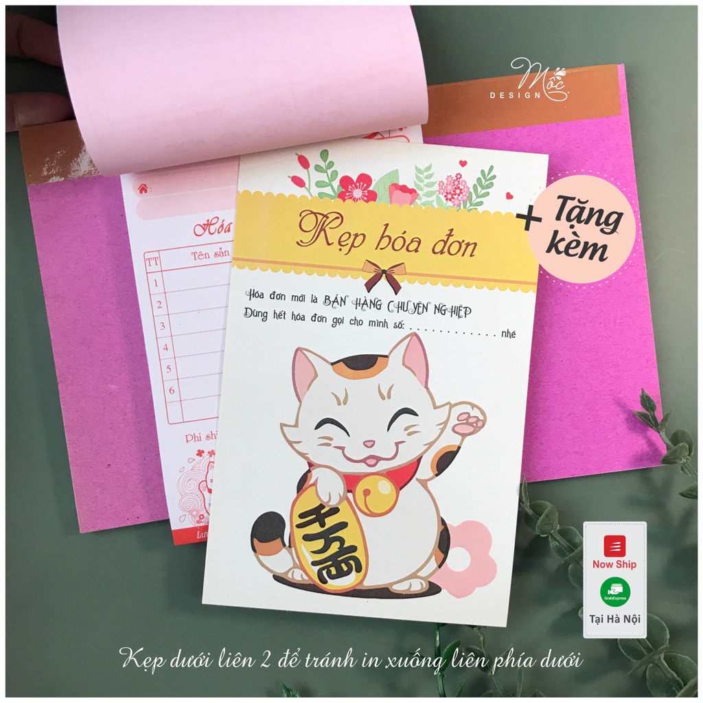 Hoá đơn MÈO THẦN TÀI loại bé 2 liên