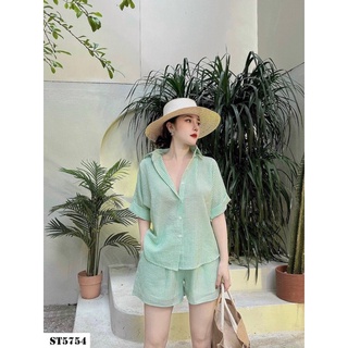 SET ÁO SƠ MI NÚT CÀI LƯNG KÈM ẢNH THẬT